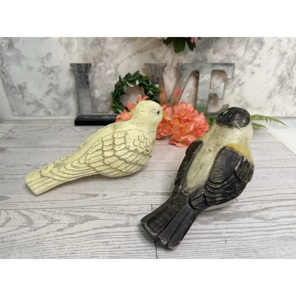 Wax Candles Chickadee And Dove Birds Winter Woodland Series By Russ Berrie NWT